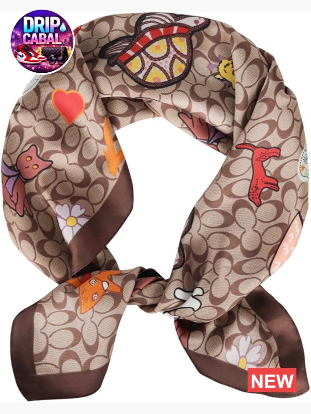 Silk-Like Square Scarf 27.5x27.5in Bandana for Hair Head Neck